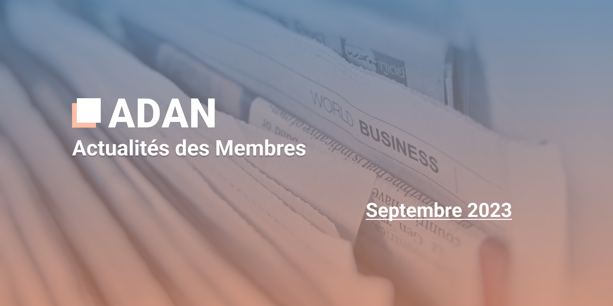 Newsletter de Septembre 2023
