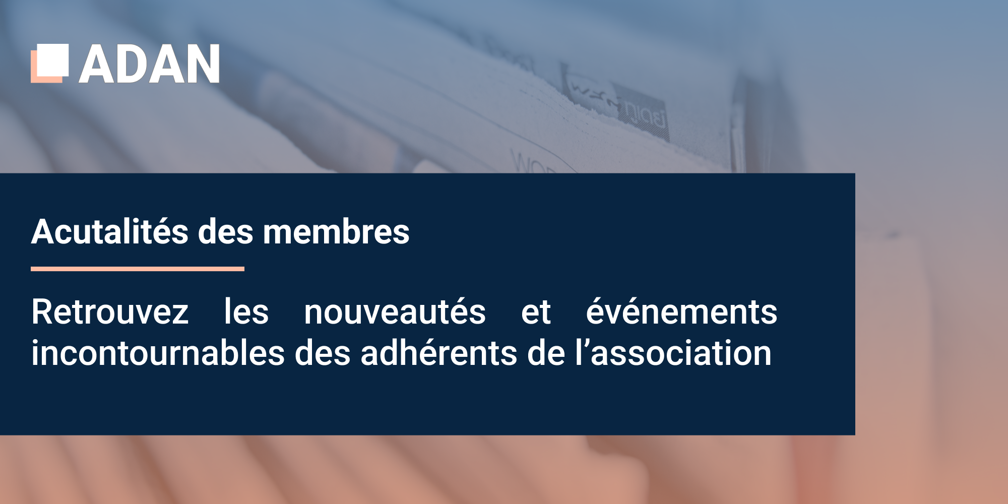Actualités membres – Novembre 2023